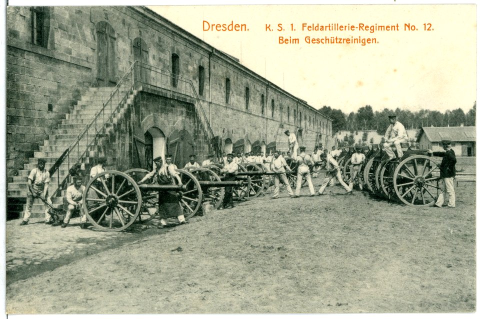 01557-Dresden-1901-Kaserne der Feldartillerie-Regiments-Brück & Sohn Kunstverlag