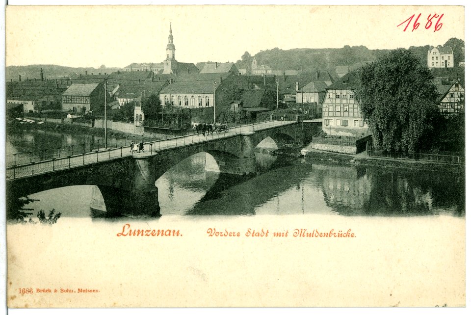 01686-Lunzenau-1901-Muldenbrücke-Brück & Sohn Kunstverlag
