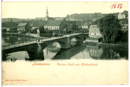01686-Lunzenau-1901-Muldenbrücke-Brück & Sohn Kunstverlag