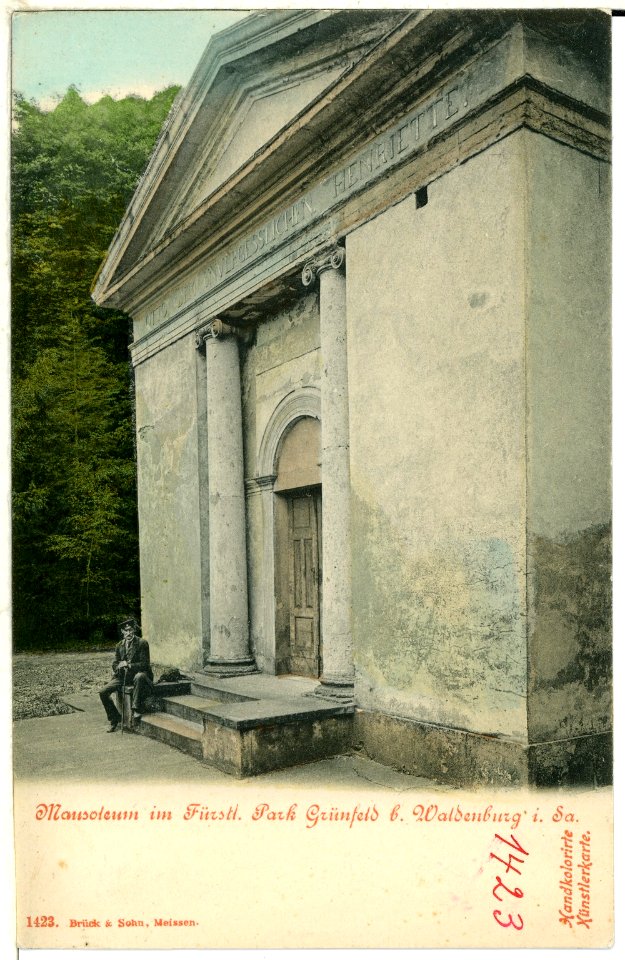 01423-Grünfeld-1899-Mausoleum im fürstlichen Park-Brück & Sohn Kunstverlag