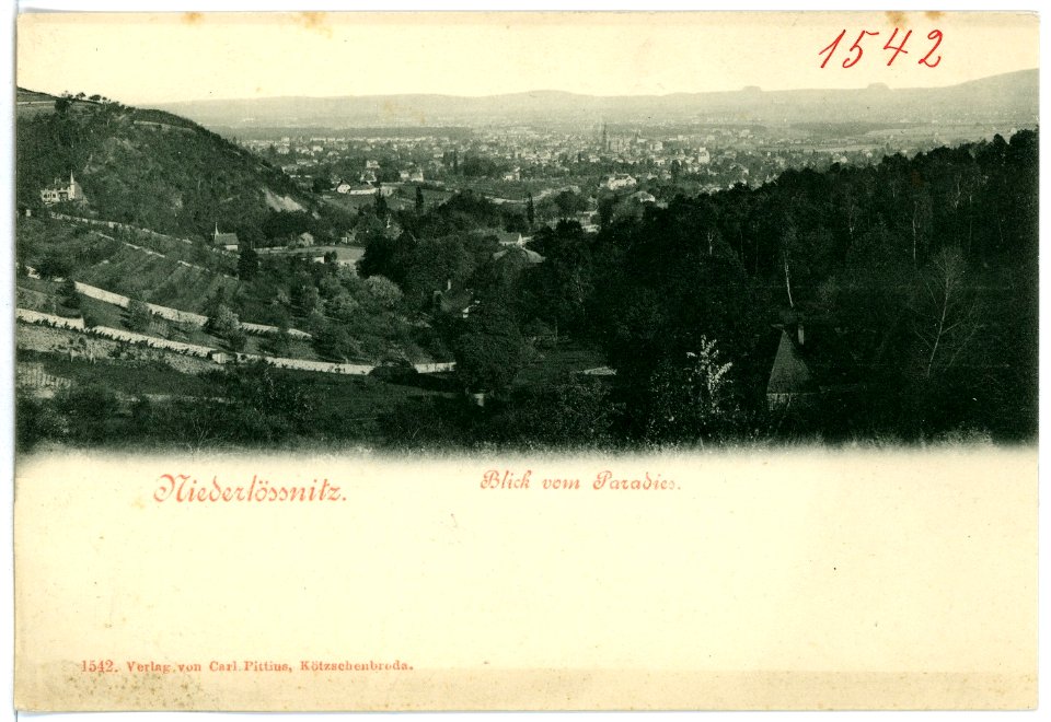 01542-Niederlößnitz-1901-Blick vom Paradies-Brück & Sohn Kunstverlag