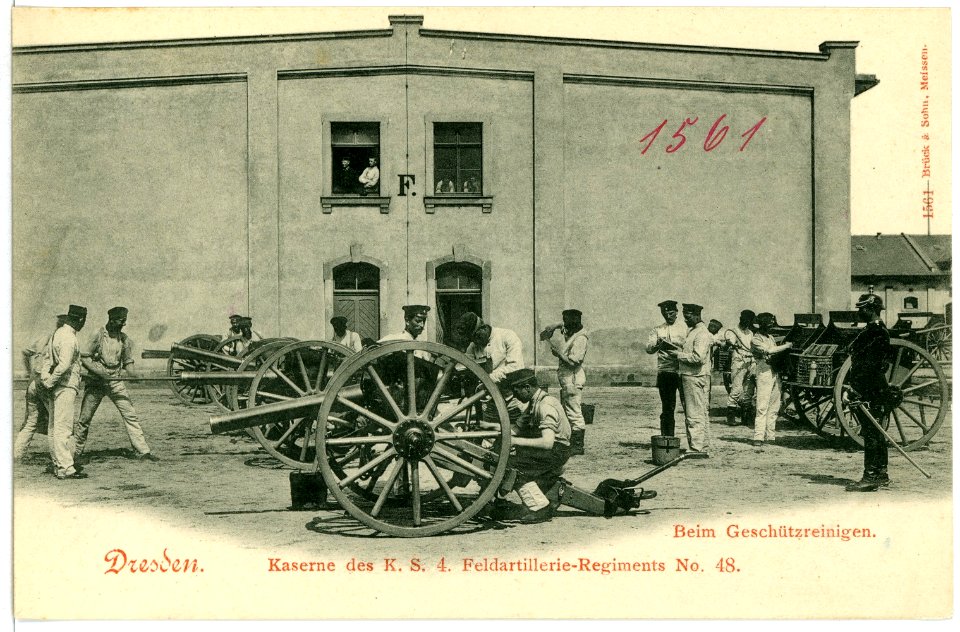 01561-Dresden-1901-Feldartillerie - Kaserne-Brück & Sohn Kunstverlag