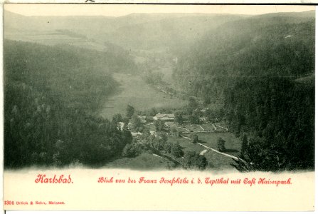 01304-Karlsbad-1899-Blick ins Tepltal mit Cafe Kaiserpark-Brück & Sohn Kunstverlag photo