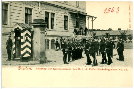 01563-Dresden-1901-Feldartillerie - Kaserne-Brück & Sohn Kunstverlag