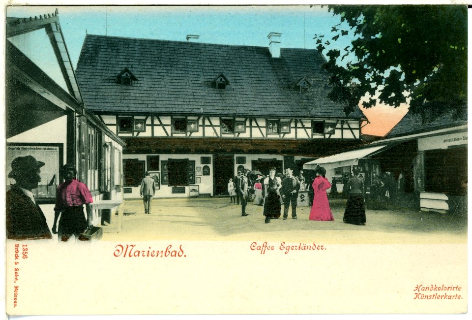 01356-Marienbad-1899-Cafe Egerländer-Brück & Sohn Kunstverlag