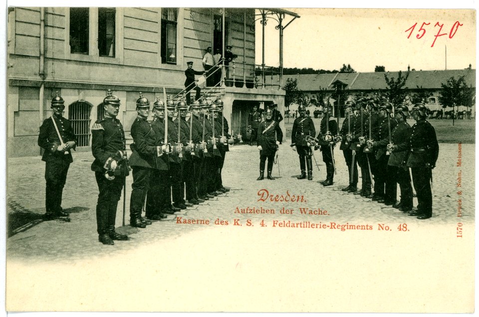 01570-Dresden-1901-Feldartillerie - Kaserne-Brück & Sohn Kunstverlag