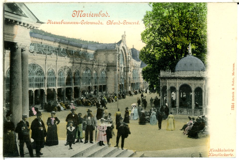 01354-Marienbad-1899-Kreuzbrunnen-Colonade-Brück & Sohn Kunstverlag
