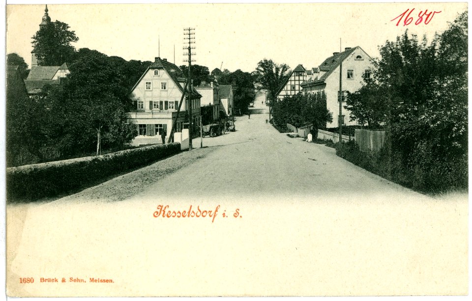 01680-Kesselsdorf-1901-Dorfstraße-Brück & Sohn Kunstverlag