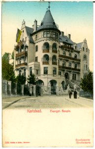 01306-Karlsbad-1899-Evangelisches Hospiz-Brück & Sohn Kunstverlag