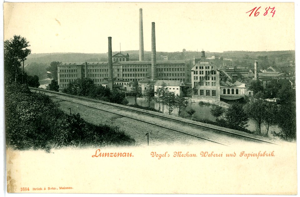 01684-Lunzenau-1901-Weberei und Papierfabrik-Brück & Sohn Kunstverlag