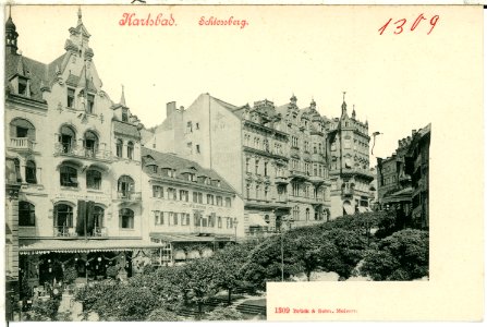 01309-Karlsbad-1899-Schloßberg-Brück & Sohn Kunstverlag photo