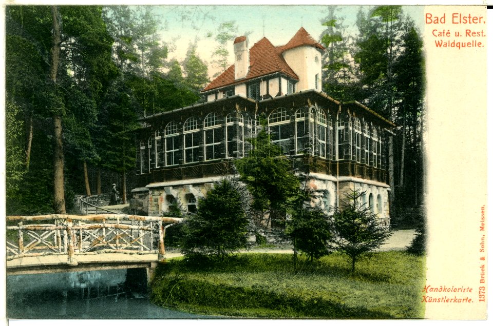 01373-Bad Elster-1899-Cafe Waldquelle-Brück & Sohn Kunstverlag