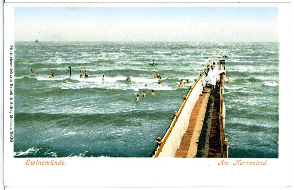 01506-Swinemünde-1900-Herrenbad-Brück & Sohn Kunstverlag
