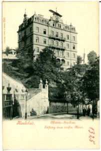 01325-Karlsbad-1899-Militärkurhaus, Stiftung zum weißen Kreuz-Brück & Sohn Kunstverlag