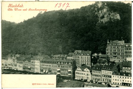 01317-Karlsbad-1899-Alte Wiese und Hirschensprung-Brück & Sohn Kunstverlag