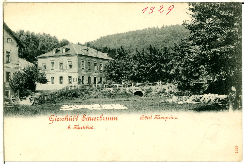 01329-Gießhübl-Sauerbrunn-1899-Hotel Kronprinz-Brück & Sohn Kunstverlag