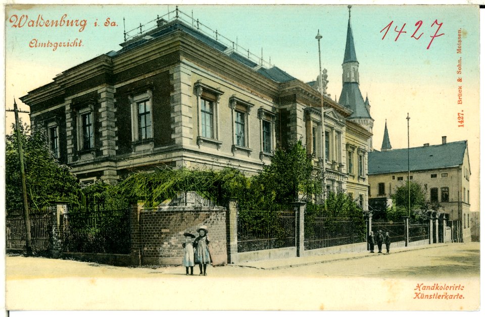 01427-Waldenburg-1900-Amtsgericht-Brück & Sohn Kunstverlag