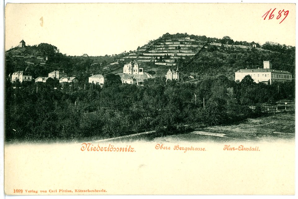 01689-Niederlößnitz-1901-Kuranstalt, obere Bergstraße-Brück & Sohn Kunstverlag