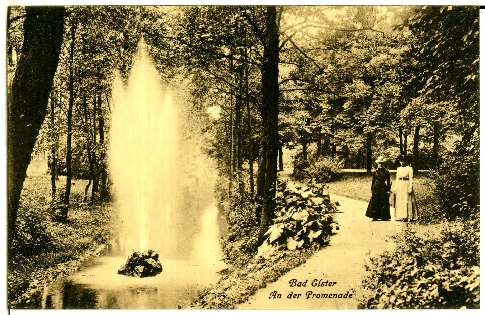 01376-Bad Elster-1899-Auf der Promenade-Brück & Sohn Kunstverlag