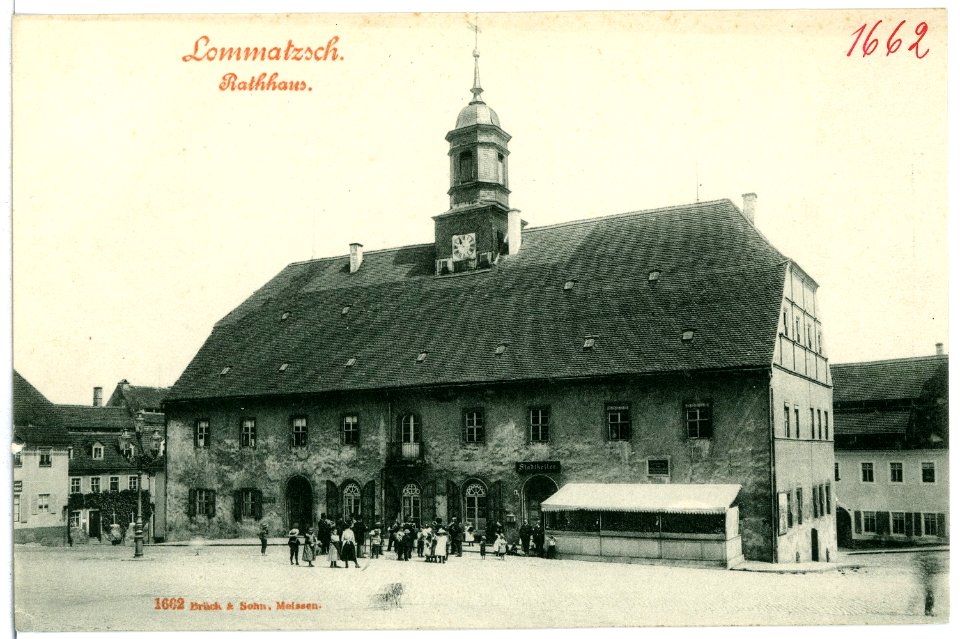01662-Lommatzsch-1901-Rathaus-Brück & Sohn Kunstverlag