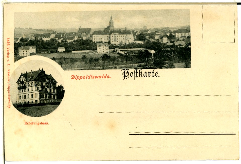 01416-Dippoldiswalde-1899-Blick auf Dippoldiswalde, Erholungsheim-Brück & Sohn Kunstverlag
