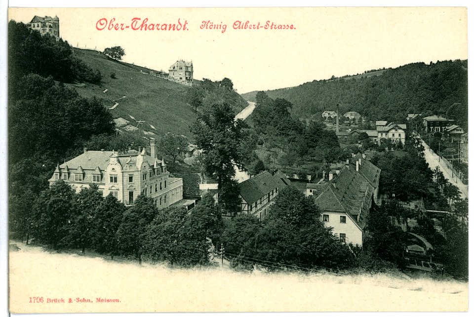 01706-Tharandt-1901-König Albert Straße, Obertharandt-Brück & Sohn Kunstverlag