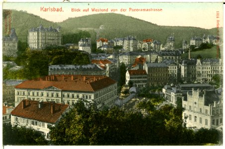 01314-Karlsbad-1899-Blick auf Westend-Brück & Sohn Kunstverlag photo