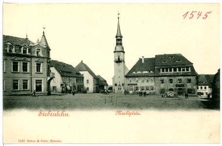 01545-Siebenlehn-1901-Marktplatz-Brück & Sohn Kunstverlag