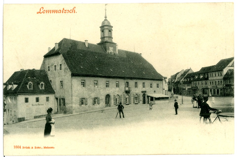 01664-Lommatzsch-1901-Rathaus-Brück & Sohn Kunstverlag