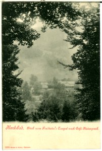 01305-Karlsbad-1899-Blick nach Cafe Kaiserpark-Brück & Sohn Kunstverlag photo