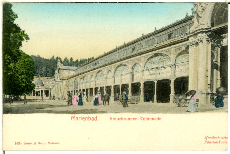 01434-Marienbad-1900-Kreuzbrunnen-Colonade-Brück & Sohn Kunstverlag