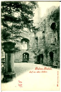 00168-Baden-Baden-1898-Hof im alten Schloß-Brück & Sohn Kunstverlag