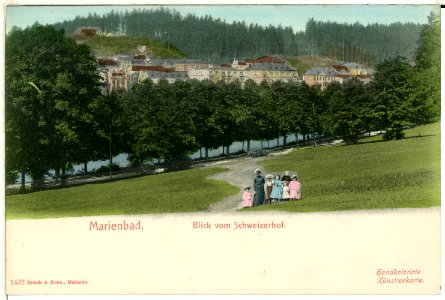 01432-Marienbad-1900-Blick vom Schweizerhof-Brück & Sohn Kunstverlag