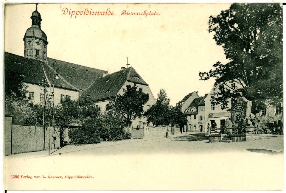 01396-Dippoldiswalde-1899-Bismarkplatz-Brück & Sohn Kunstverlag