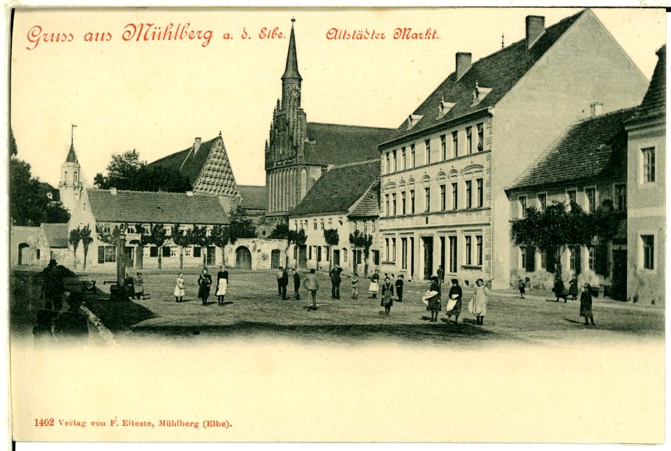 01402-Mühlberg-1899-Altstädter Markt-Brück & Sohn Kunstverlag