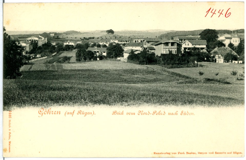 01446-Göhren-1900-Blick vom Nord-Pehrd nach Süden-Brück & Sohn Kunstverlag