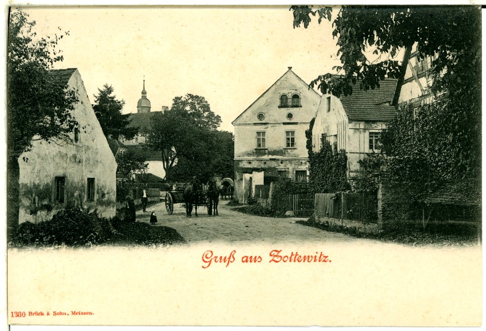 01330-Zottewitz-1899-Dorfstraße-Brück & Sohn Kunstverlag