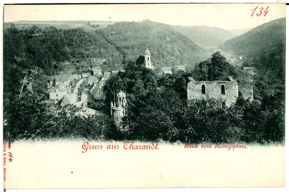 00134-Tharandt-1898-Blick vom Königsplatz-Brück & Sohn Kunstverlag