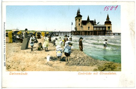 01501-Swinemünde-1900-Seebrücke-Brück & Sohn Kunstverlag