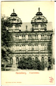 00144-Heidelberg-1898-Friedrichsbau-Brück & Sohn Kunstverlag