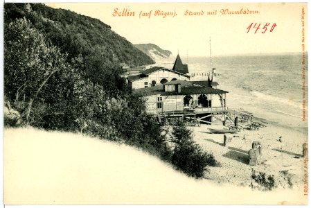 01450-Sellin-1900-Strand mit Warmbädern-Brück & Sohn Kunstverlag