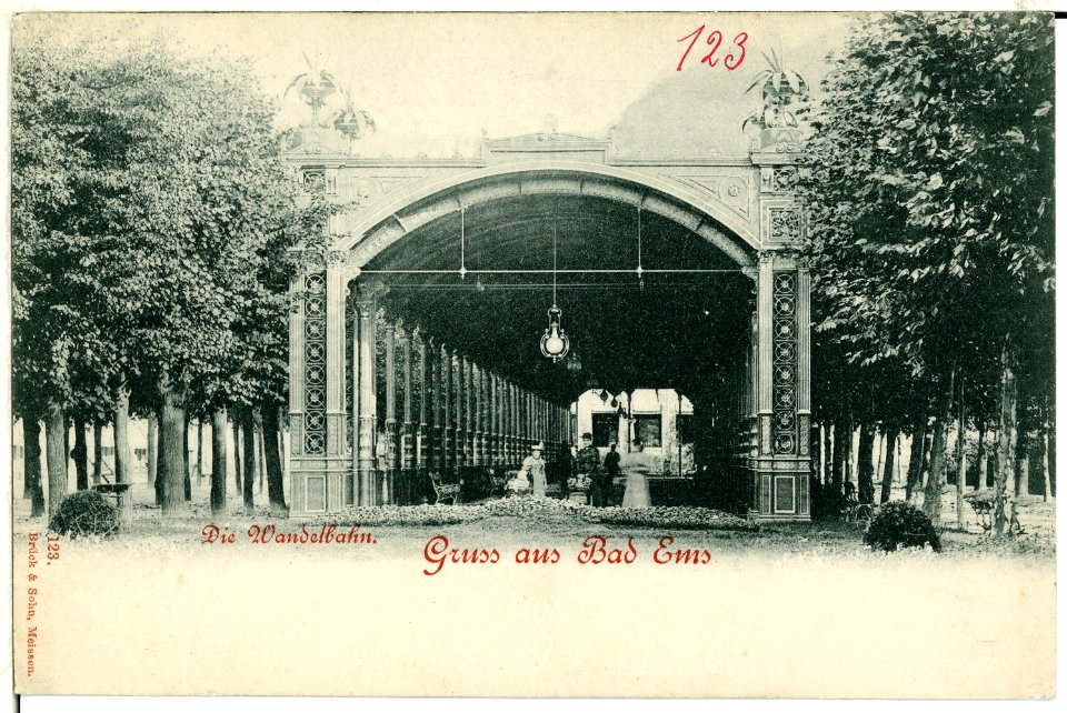 00123-Bad Ems-1898-Die Wandelbahn-Brück & Sohn Kunstverlag