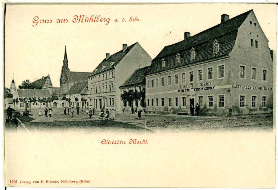 01401-Mühlberg-1899-Altstädter Markt-Brück & Sohn Kunstverlag