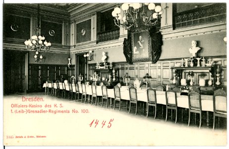 01445-Dresden-1900-Offizier Kasino des Grenadier-Regiments-Brück & Sohn Kunstverlag