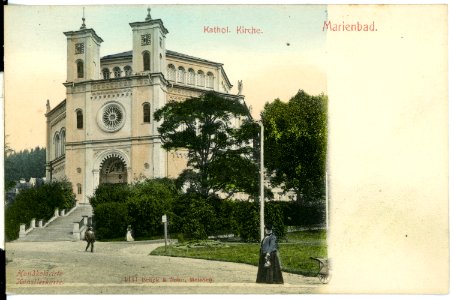 01441-Marienbad-1900-Katholische Kirche-Brück & Sohn Kunstverlag
