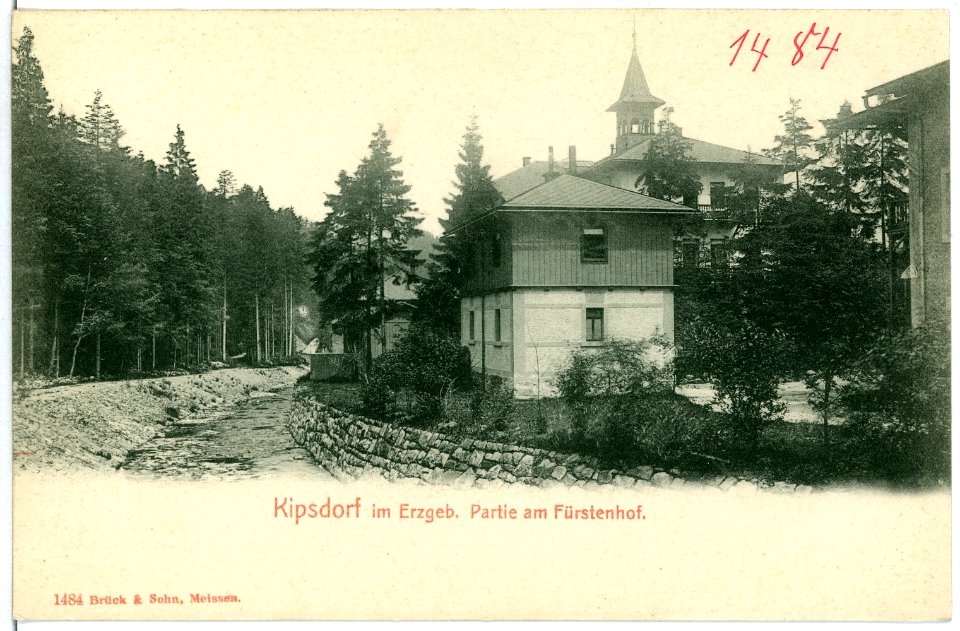 01484-Kipsdorf-1900-Partie am Fürstenhof-Brück & Sohn Kunstverlag