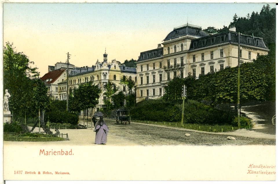 01437-Marienbad-1900-Straße-Brück & Sohn Kunstverlag