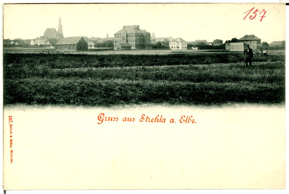 00157-Strehla a.d. Elbe-1898-Ansicht-Brück & Sohn Kunstverlag