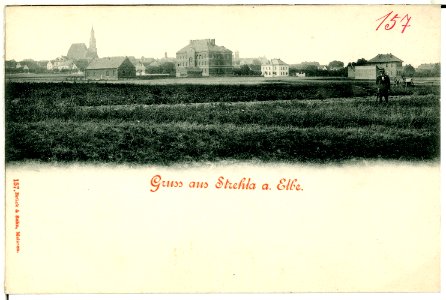 00157-Strehla a.d. Elbe-1898-Ansicht-Brück & Sohn Kunstverlag