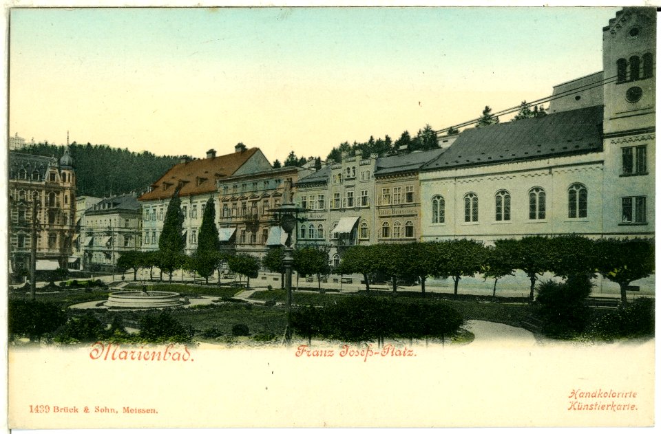 01439-Marienbad-1900-Franz Joseph Platz-Brück & Sohn Kunstverlag